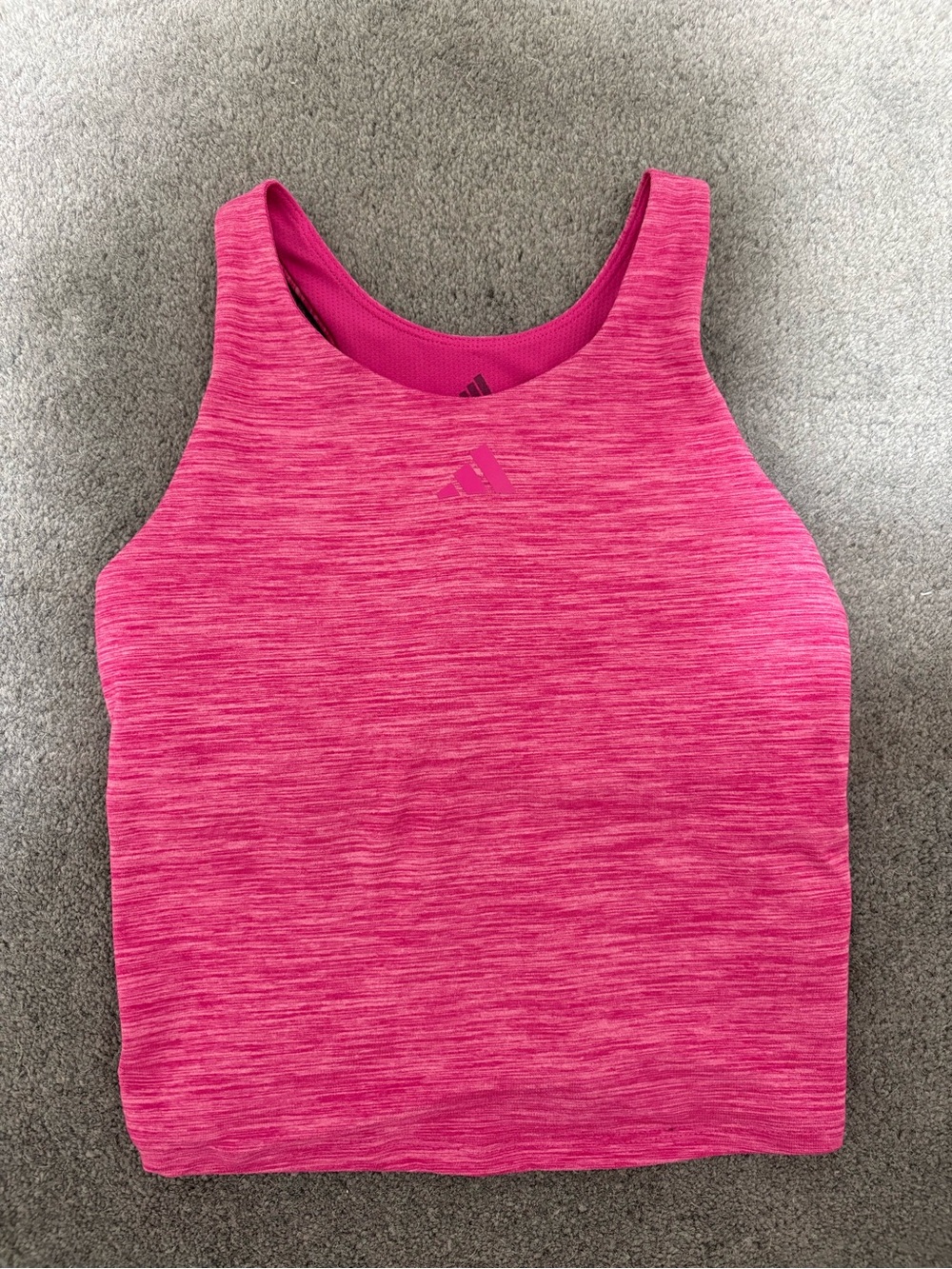 Adidas Women’s Pink Performance Crop Tank Top